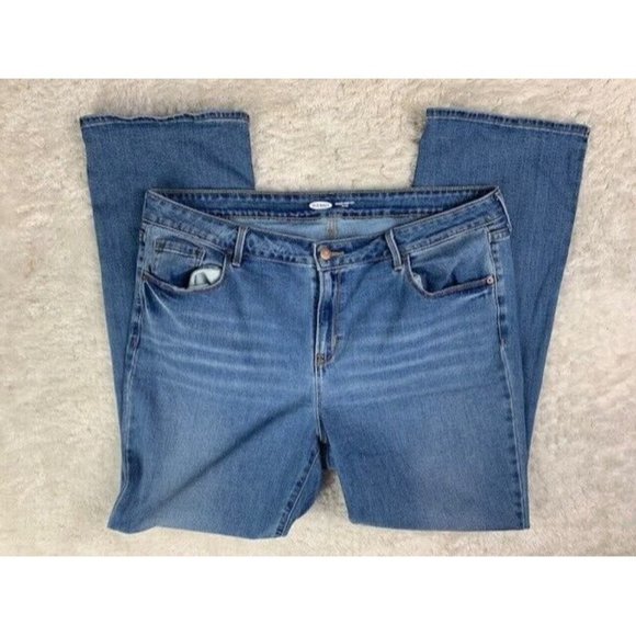 Old Navy Size 39x31 (Measured) Womens Jeans Kicker Bootcut Mid Rise Med … - Picture 2 of 4